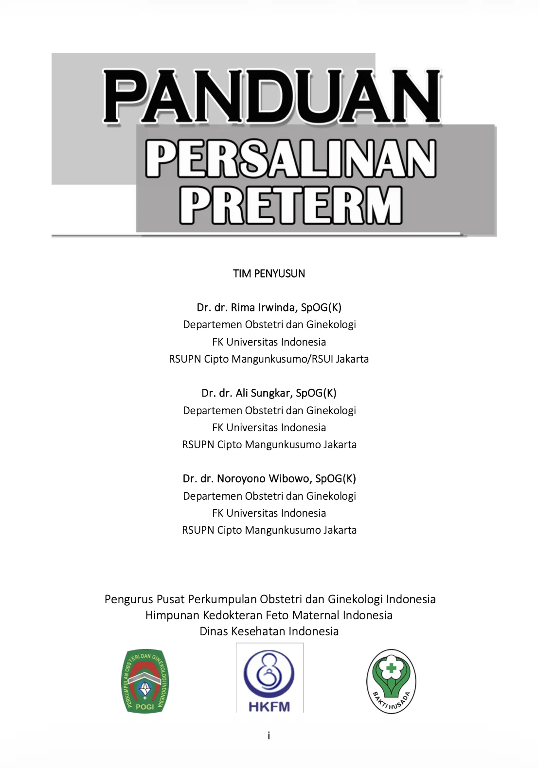 Panduan Persalinan Preterm